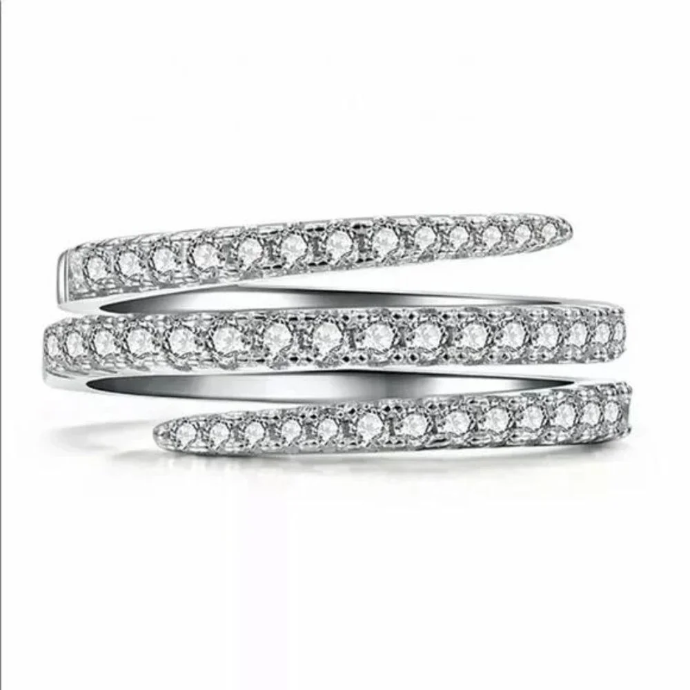 NEW 925 STERLING SILVER RING, CUTE RING, SHINY RING. - Picture 5 of 7